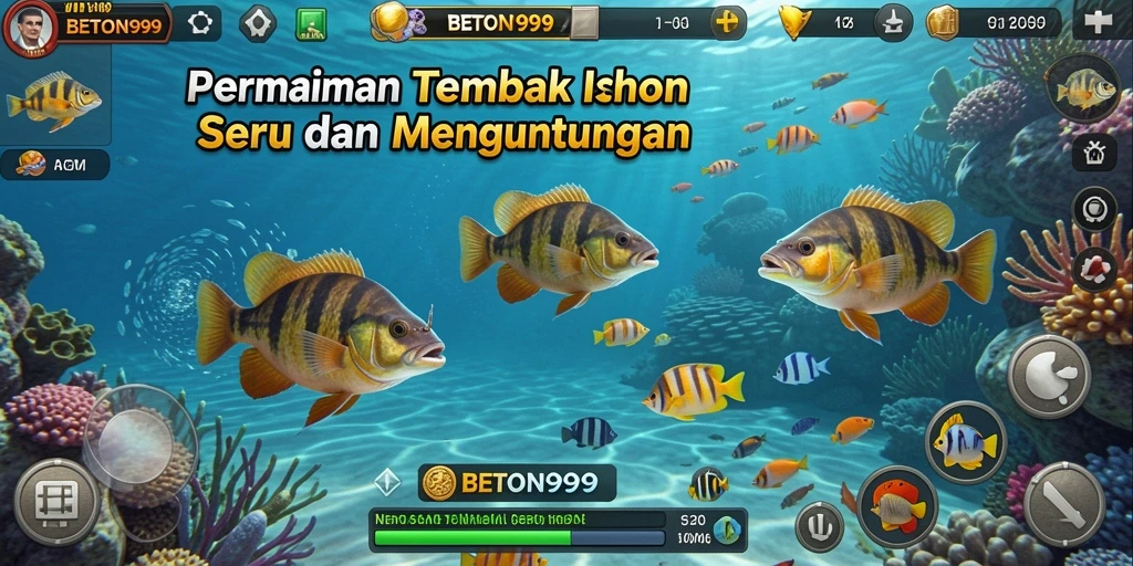 Gameplay seru Tembak Ikan di BETON999 dengan grafis menakjubkan.