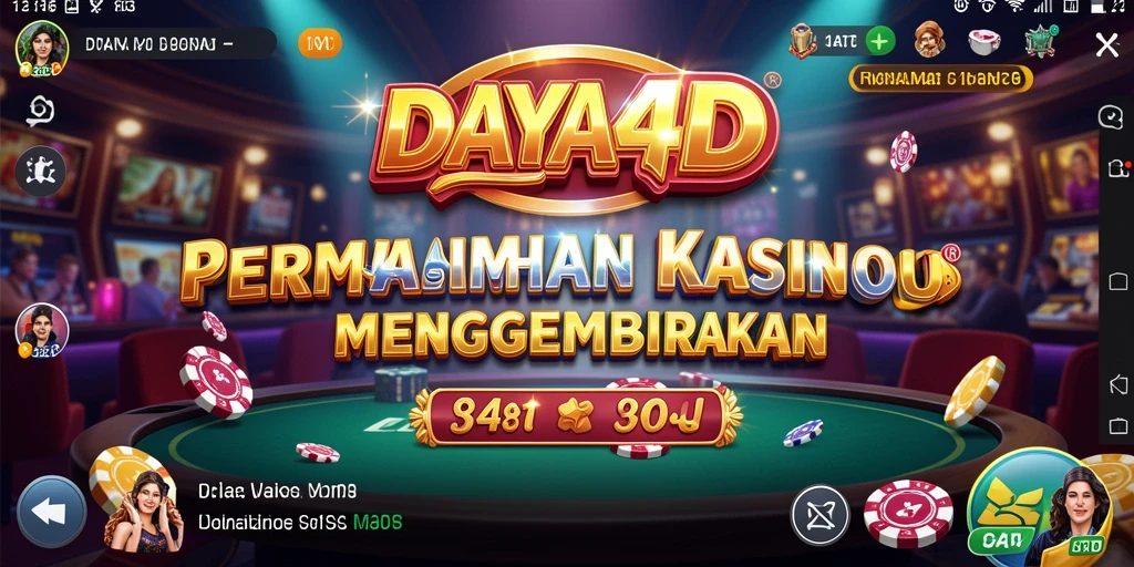 Tangkapan layar utama dari permainan Kasino DAYA4D yang penuh aksi.