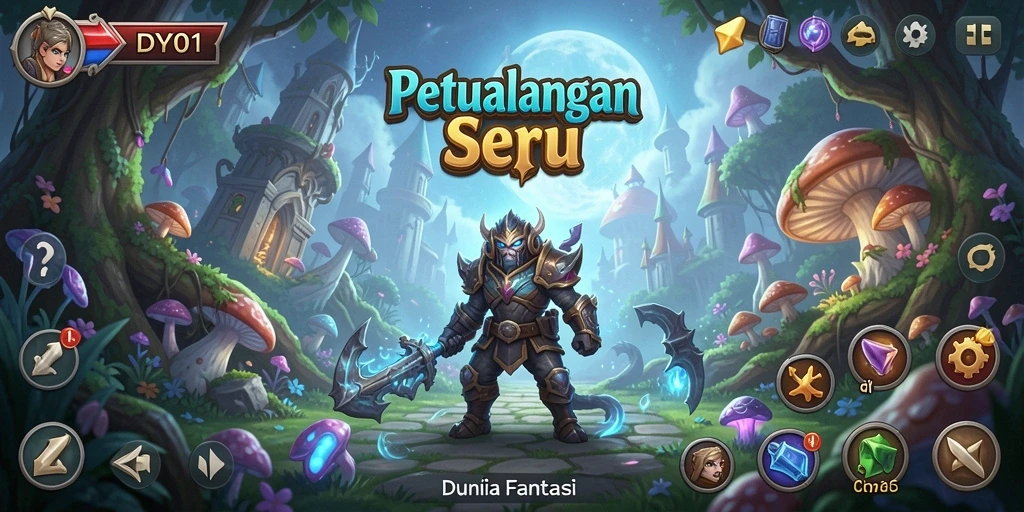 Screenshot gameplay DY01 menunjukkan aksi seru dalam eksplorasi dunia.