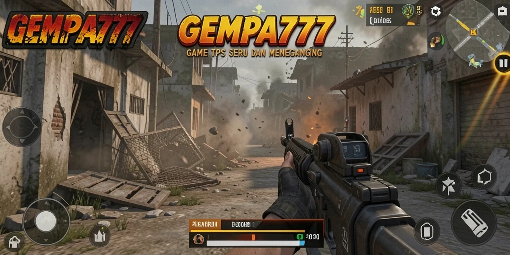 Gameplay mendebarkan dari GEMPA777 dengan aksi intens.