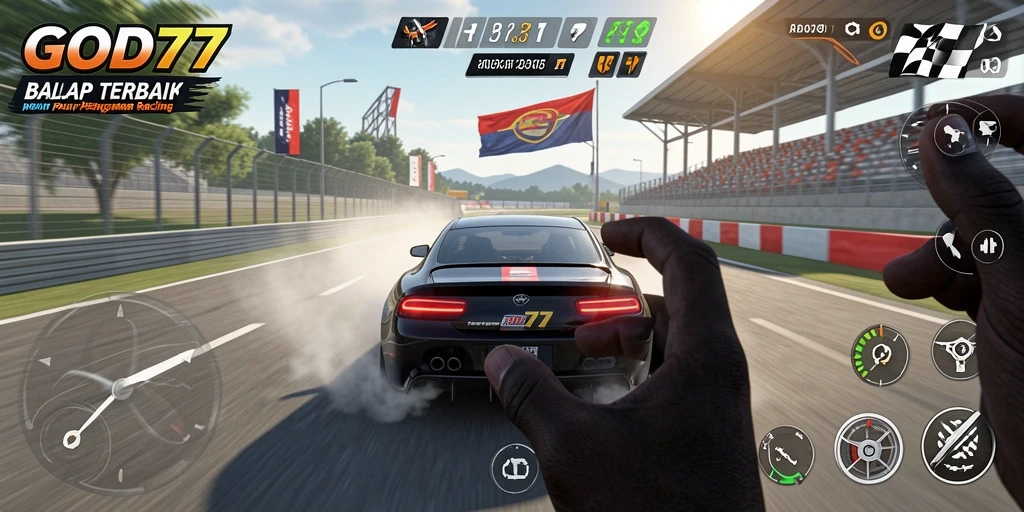 Gameplay seru GOD77 dengan aksi balap yang mendebarkan.
