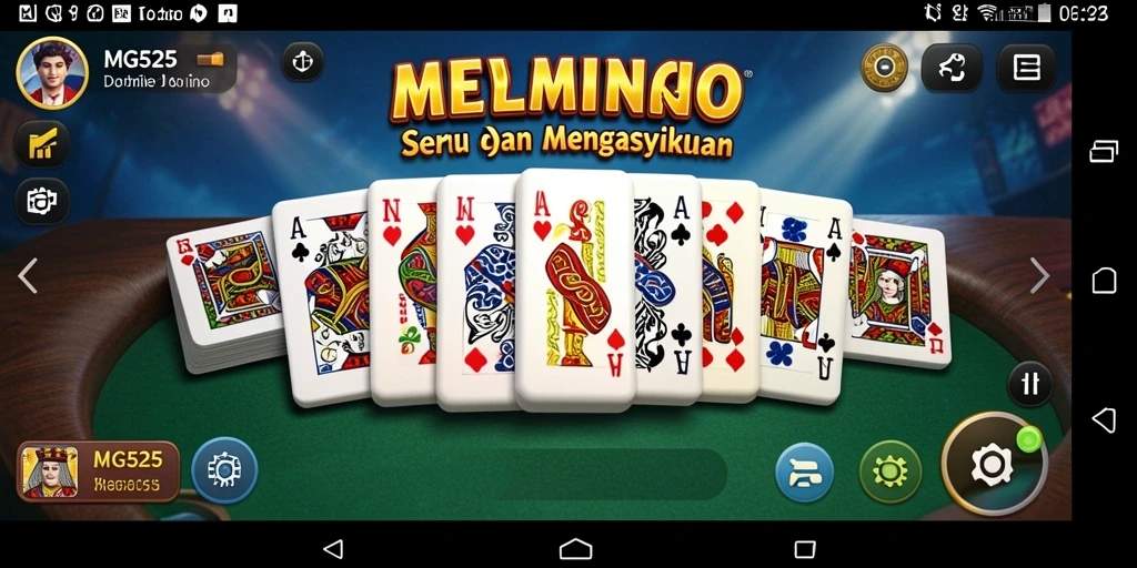 Tampilan gameplay seru dalam MG525 dengan fitur interaktif.