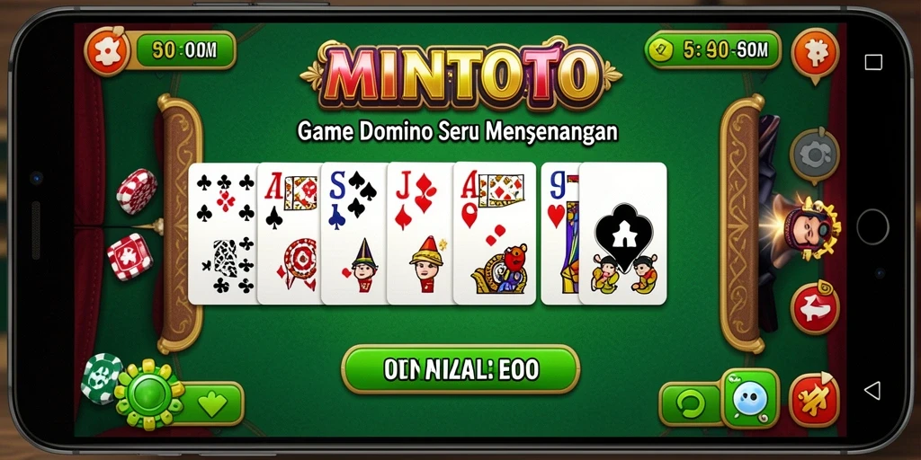 Screenshot gameplay dominan MINTOTO dengan pemain sedang berkompetisi.