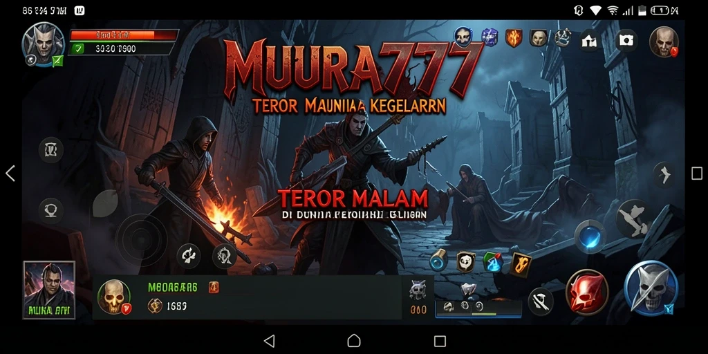 Screenshot gameplay yang menunjukkan aksi menegangkan di tengah kegelapan.