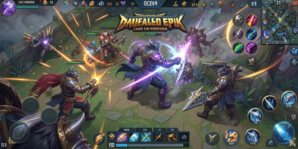 Tampilan menegangkan dari OCE69 saat bertempur di arena MOBA.