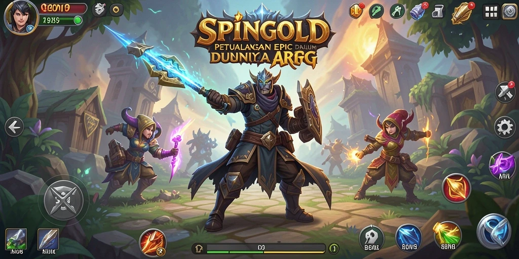 Tampilan gameplay ARPG yang mengasyikkan dan menantang.