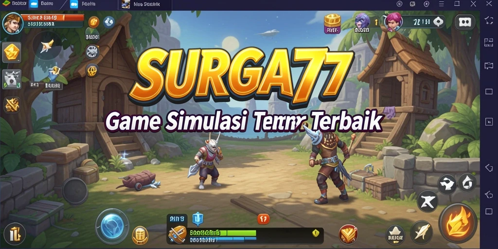 Gambar menampilkan gameplay simulasi SURGA77 yang menarik dan imersif.