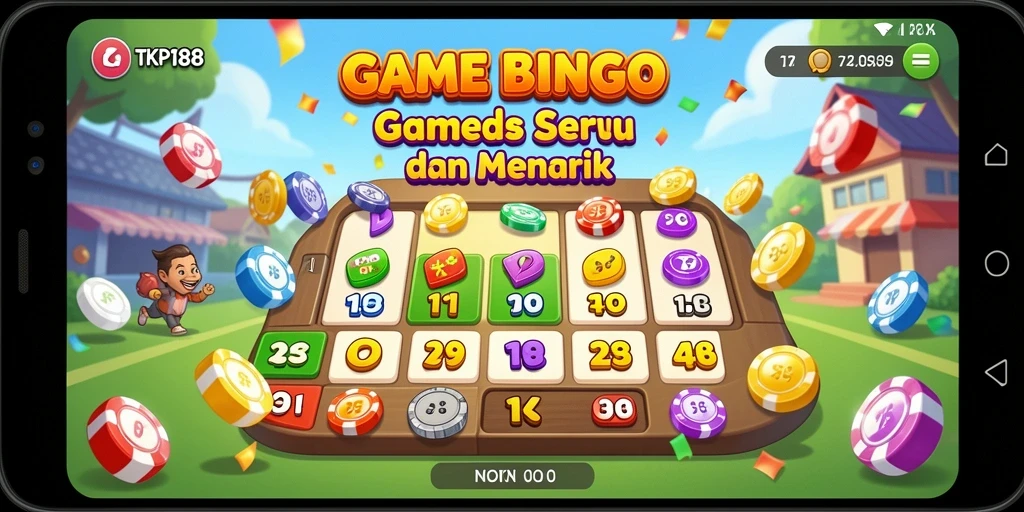 Tampilan gameplay seru di TKP188 dengan bingo yang menyenangkan.