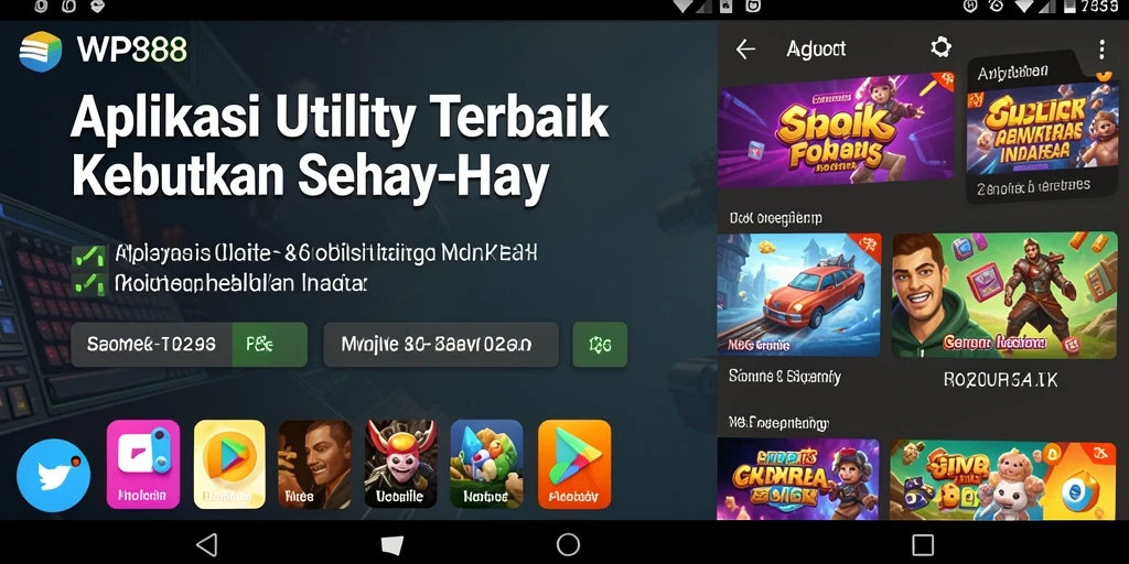 Tampilan antarmuka utama WP888 yang sederhana dan fungsional.