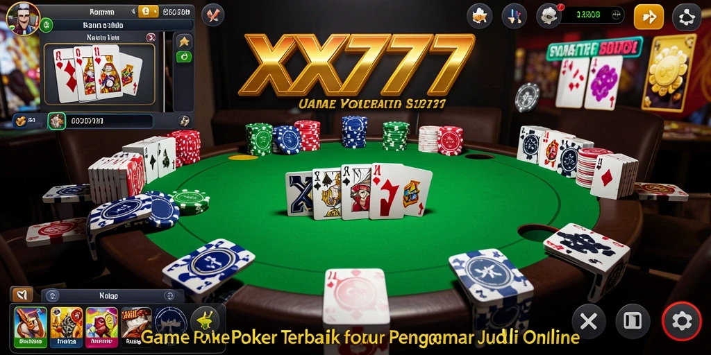 Screenshot gameplay menunjukkan keseruan bermain Poker di XXX777.