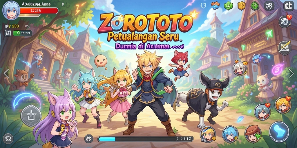 Tangkapan layar ZOROTOTO menampilkan aksi seru dalam dunia anime.